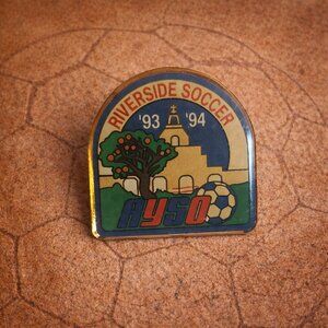 Riverside California AYSO 1993 - 94 Lapel Pin - American Youth Soccer Org